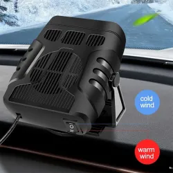 4 i 1 bilvarmer - kjøle- / varmevifte - tørketrommel / demister / defroster - 120W