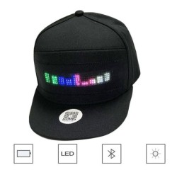 Lysende LED baseballhette - Bluetooth-kontroll