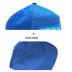 Lysende LED baseball cap - Bluetooth kontrol