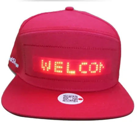Lysende LED baseballhette - Bluetooth-kontroll