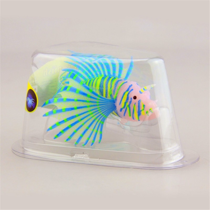 Poisson-papillon lumineux en silicone - phosphorescent - décoration d'aquarium
