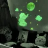 Luminous wall sticker - baby elephant / moon / balloons - kids bedroom wallpaperWall stickers