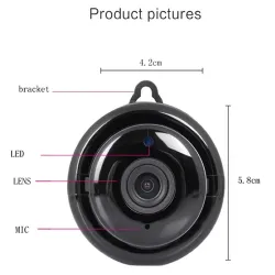 V380 - mini WiFi IP camera - baby monitor - night vision - motion detection - HD 1080PSecurity cameras