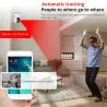 Langaton kamera - itkuhälytin - automaattinen seuranta - kaksisuuntainen ääni - 5G IP - WiFi - 720P