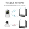 Wireless camera - baby monitor - auto tracking - two way audio - 5G IP - WiFi - 720PSecurity cameras
