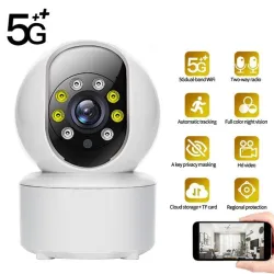 Telecamera wireless - baby monitor - localizzazione automatica - audio bidirezionale - IP 5G - WiFi - 720P