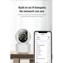 Caméra sans fil - babyphone - suivi automatique - audio bidirectionnel - 5G IP - WiFi - 720P