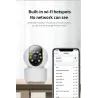 Langaton kamera - itkuhälytin - automaattinen seuranta - kaksisuuntainen ääni - 5G IP - WiFi - 720P
