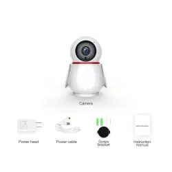 CCTV bezprzewodowa kamera IP - elektroniczna niania - automatyczne śledzenie - noktowizor - 720P - WiFiBezpieczeństwo