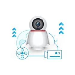 CCTV bezprzewodowa kamera IP - elektroniczna niania - automatyczne śledzenie - noktowizor - 720P - WiFiBezpieczeństwo