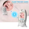 VB601 - babyphone vidéo - caméra sans fil - conversation bidirectionnelle - vision nocturne - LCD