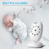 VB601- video babymonitor - trådlös kamera - tvåvägssamtal - mörkerseende - LCD