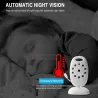 VB601- video babymonitor - trådlös kamera - tvåvägssamtal - mörkerseende - LCD