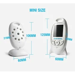 VB601- video babymonitor - trådlös kamera - tvåvägssamtal - mörkerseende - LCD