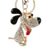 Porte-clés chien en cristal