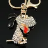 Porte-clés chien en cristal