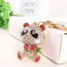 Red crystal Panda - keychainKeyrings