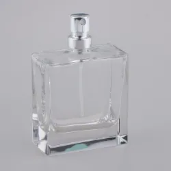 Parfümflasche aus Glas - leerer Behälter - mit Zerstäuber - 50 ml