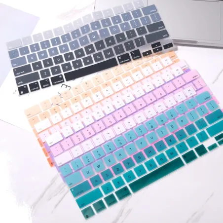 Silikoninen näppäimistön suojus - vedenpitävä - pölytiivis - MacBook Air / Pro / Max