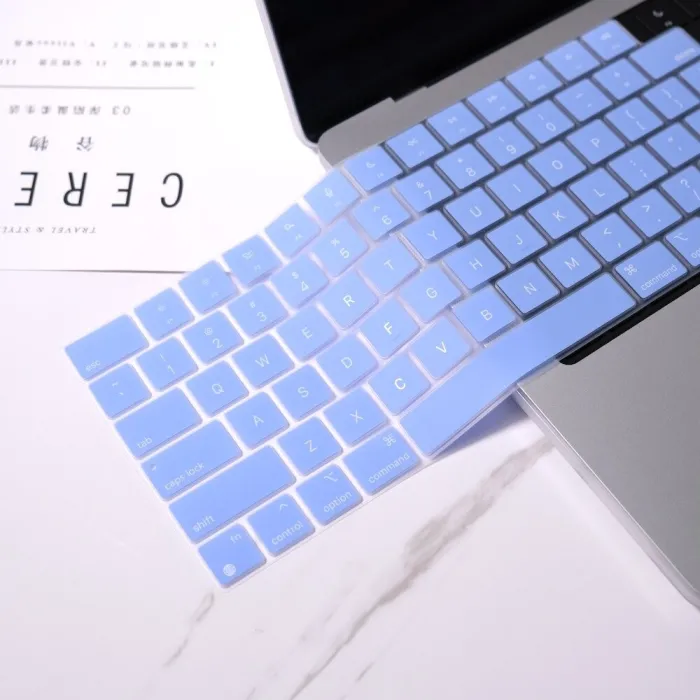 Silikontastaturdeksel - vanntett - støvtett - for MacBook Air / Pro / Max