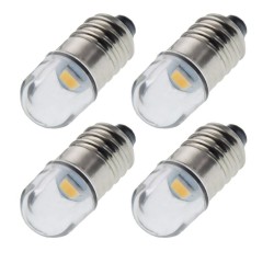 E10copy of Light bulb - screw base - warm white led - 3v 6 12v - 100Lumen Warm White 3V 6V 12V DC