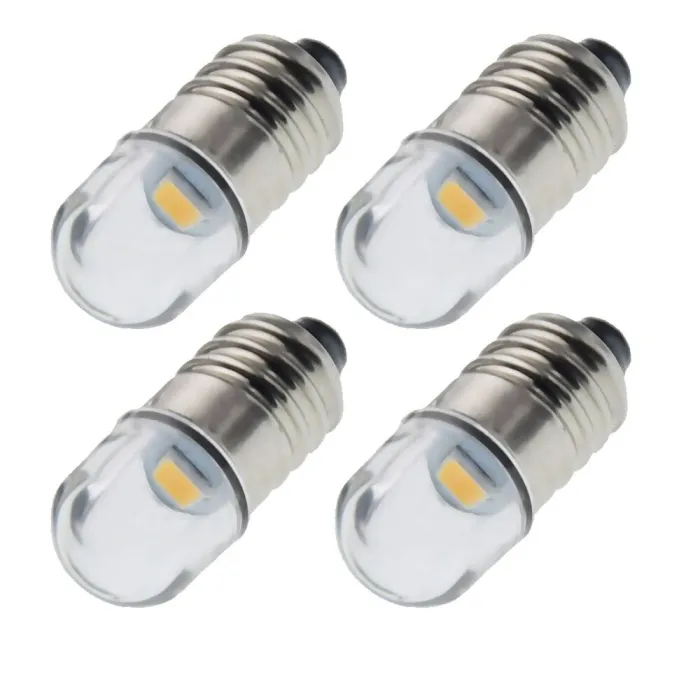 E10 - 1447 - LED-lamppu - 3V / 6V / 12V - 4/8 kpl