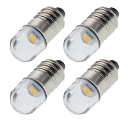 E10 - 1447 - LED Birne - 3V / 6V / 12V - 4 / 8 Stück