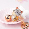 Kryształowy japoński kot szczęścia - brelok do kluczyBreloczki Do Kluczy