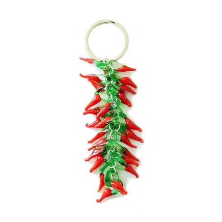 Piment rouge multicouche - porte-clés