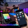 60W - Bluetooth - RGB - LED flomlys - utendørs reflektor med musikk