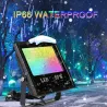 60W - Bluetooth - RGB - LED flomlys - utendørs reflektor med musikk