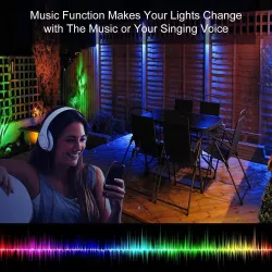 60W - Bluetooth - RGB - LED flomlys - utendørs reflektor med musikk
