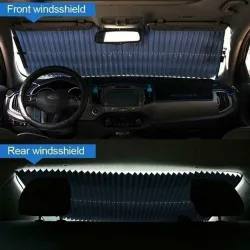 Auton tuulilasin aurinkosuoja - sisäänvedettävä - UV-suoja - verho