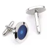 Round blue eyes - cufflinksCufflinks