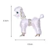 Cachorro cacheado - com cristais - broche