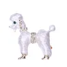 BrochesBroche perro de pelo rizado - con cristales -