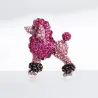 Krystalpuddelhund - broche