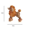 Krystalpuddelhund - broche