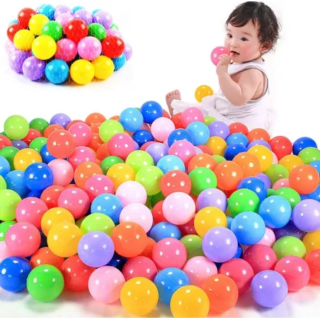 Palline da piscina in plastica per bambini - ecologiche - 100 pezzi