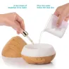 Ultralyd luftfukter - diffuser for essensielle oljer - LED - 500ml