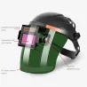 Casque de soudage à assombrissement automatique solaire - réglable - masque à bascule