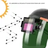 Solar automaattisesti tummuva hitsauskypärä - säädettävä - flip mask