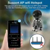 WiFi sikkerhetskamera - toveis lyd - 1080P - 4MP - PTZ Wifi - IP - svart robot