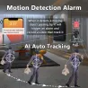 Caméra de sécurité WiFi - audio bidirectionnel - 1080P - 4MP - PTZ Wifi - IP - robot noir