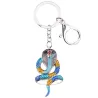 Enamel cobra snake - metal keychainKeyrings
