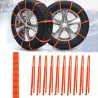 Auton talvirenkaiden luistonestoketjut - nylon - 10 kpl
