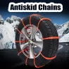 Auton talvirenkaiden luistonestoketjut - nylon - 10 kpl