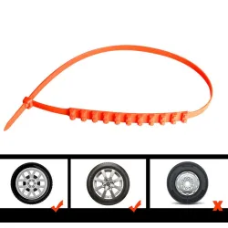 Bil vinterdekk anti-skli kjeder - nylon - 10 stk