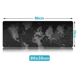 Tapis de souris antidérapant - caoutchouc - imperméable - Carte du monde