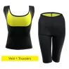 Slanking / vekttap bukser / vest - sauna effekt - fitness treningssett